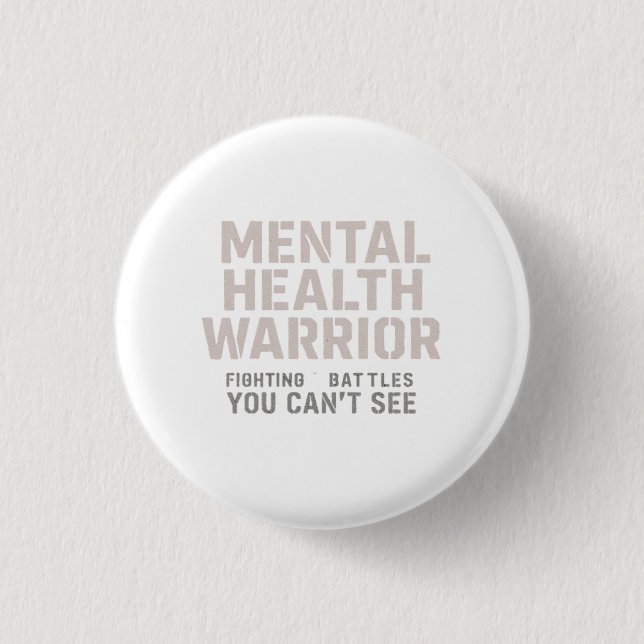 Invisible Battles, Inner Strength 3 Cm Round Badge (Front)