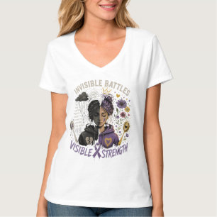 Invisible Battles, Visible Strength Chronic Illnes T-Shirt