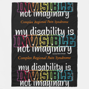 INVISIBLE...CRPS FLEECE BLANKET