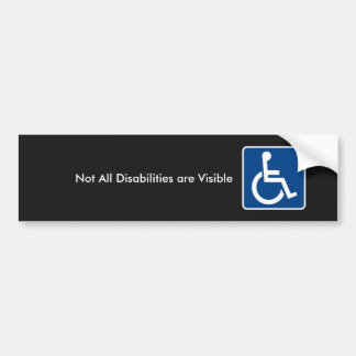 Invisible Disability Awareness Bumper Sticker