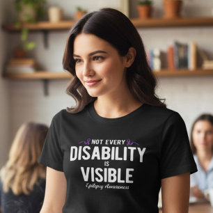 Invisible Disability Epilepsy Awareness Gift Tri-Blend Shirt
