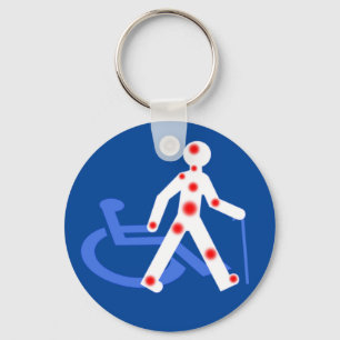 Invisible disability / Visible Key Ring