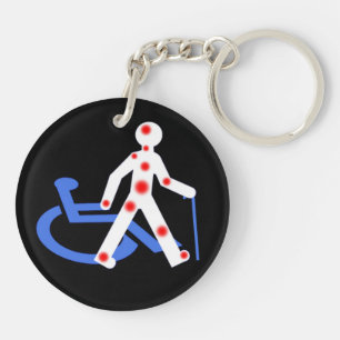 Invisible disability / Visible Key Ring