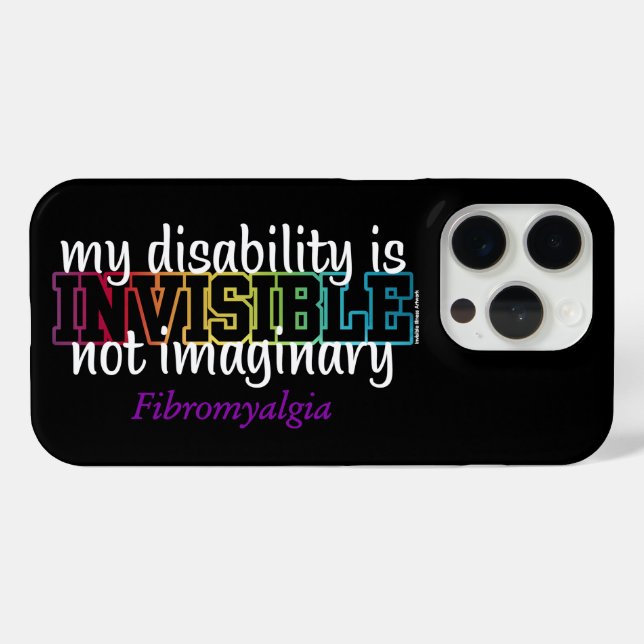 INVISIBLE...Fibro Case-Mate iPhone Case (Back (Horizontal))