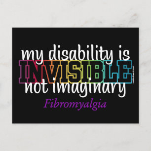 INVISIBLE...Fibro Postcard