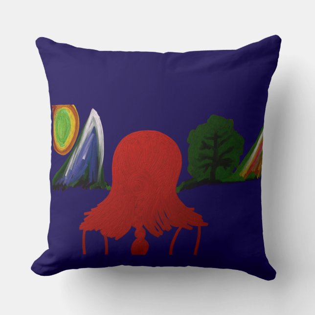 Invisible Girl Trapped in Another Universe Cushion (Front)