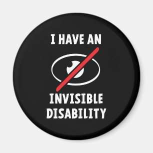 Invisible illness, disability. Onzichtbare ziekte. Magnet