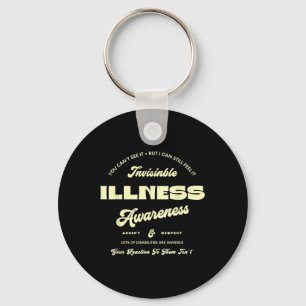 Invisible Illness Disorder Mental Health Awareness Key Ring