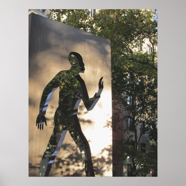 INVISIBLE MAN MONUMENT IN NEW YORK CITY Poster (Front)