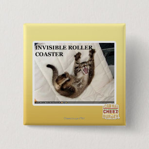 Invisible Roller Coaster 15 Cm Square Badge