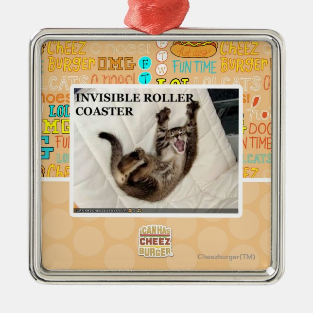 Invisible Roller Coaster Metal Tree Decoration (Front)