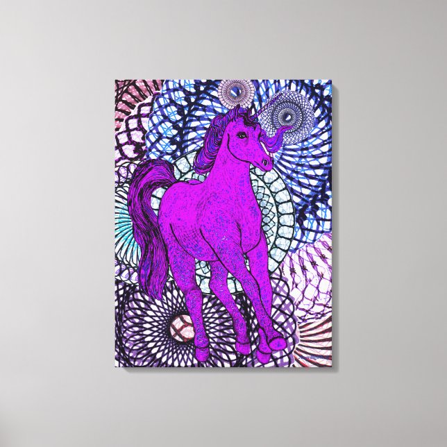 Invisible Unicorn Canvas Print (Front)