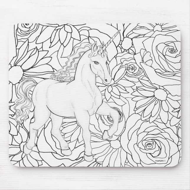 Invisible Unicorn Mouse Pad (Front)