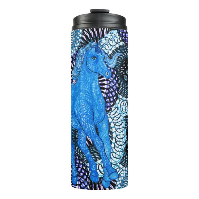 Invisible Unicorn Thermal Tumbler (Front)