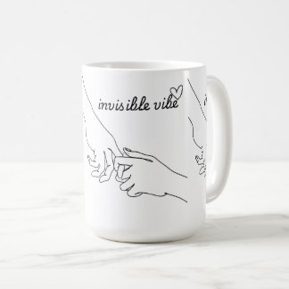 Invisible Vibe Minimal Line Art Mug