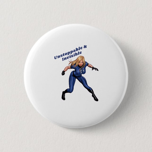 Invisible Woman 6 Cm Round Badge (Front)