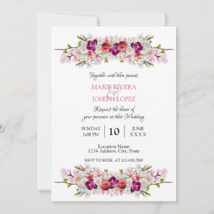 Invitación a la boda - Floral01 Announcement