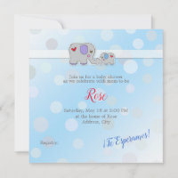 Invitación - Baby Shower - Baby Boy