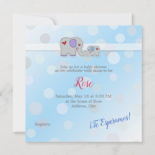 Invitación - Baby Shower - Baby Boy Invitation