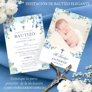 Invitación Bautizo para Niños Spanish Baptism Invitation