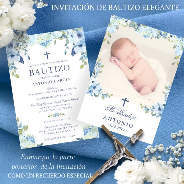 Invitación Bautizo para Niños Spanish Baptism Invitation (Creator Uploaded)
