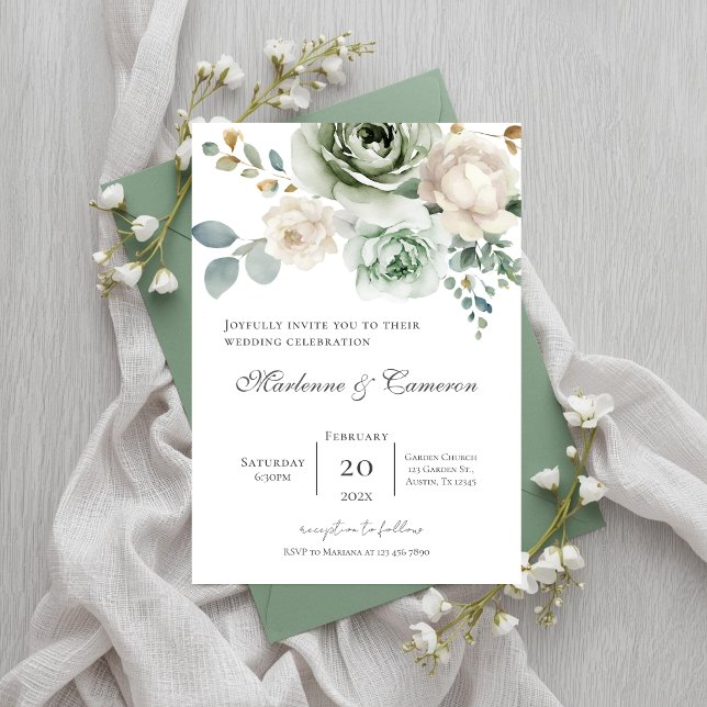 Invitación Boho Floral Wedding Invitation (Creator Uploaded)
