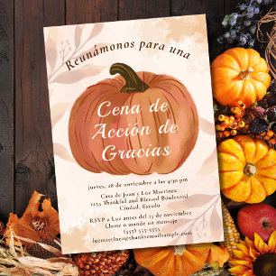 Invitación Cena de Acción de Gracias Linda Invitation