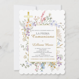 Invitación Comunión Niña Invitation