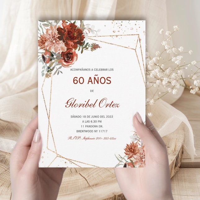 Invitación de 60 Años Mujer Invitation (Creator Uploaded)