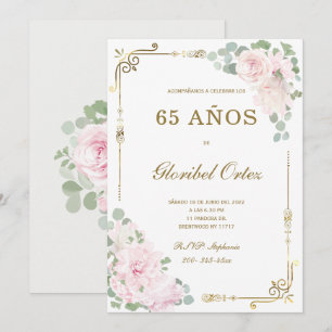 Invitación de 65 Años Mujer Invitation