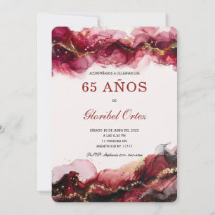 Invitación de 65 Años Mujer Invitation