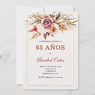 Invitación de 65 Años Mujer Invitation