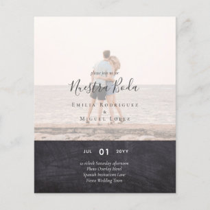 Invitación de Boda con Superposición de Fotos