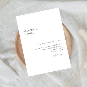 invitación de boda elegante   Spanish Wedding Invitation