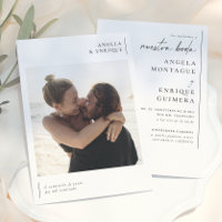 Invitación de Boda Elegante y Moderna