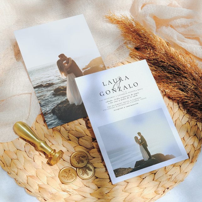 Invitación de Boda Elegante y Sencilla Invitation (Creator Uploaded)