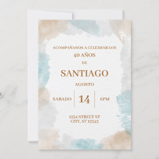INVITACION DE CUMPLEANOS PARA HOMBRE INVITATION