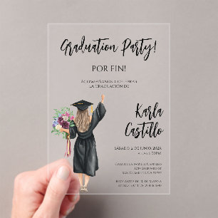 Invitacion de Graduacion Acrylic Invitations