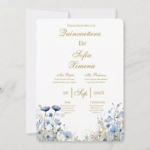 Invitación de quinceañera elegante invitation