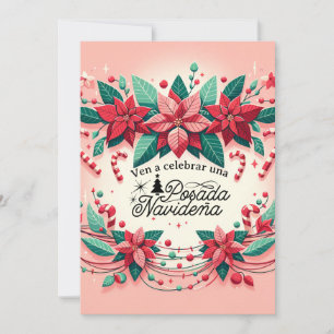 Invitación Fiesta de Posada Navideña Spanish Invitation