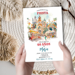 Invitación Fiesta Temática Pueblo Mágico Invitation