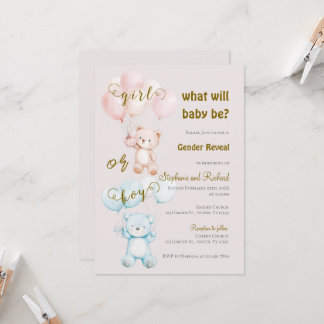 Invitación Gender Reveal Invitation