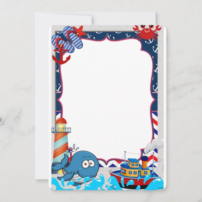 invitacion marinero invitation (Front)