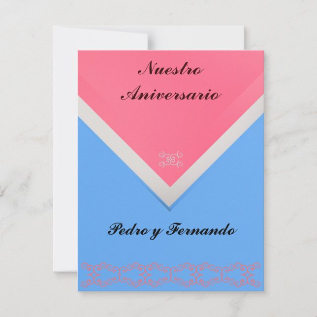Invitación - Nuestro Aniversario Invitation (Front)