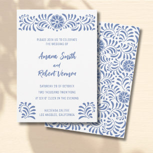 Invitación nupcial de Talavera Announcement