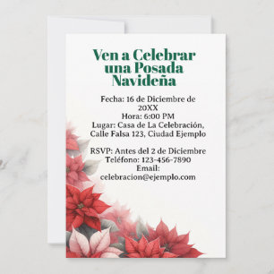 Invitación para Posada Navideña Spanish Invitation
