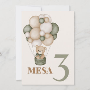 Invitación Teddy Bear Baby Shower Boy Cartel de la Invitation