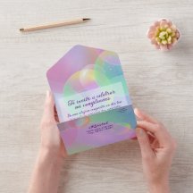 Invitación Todo En Uno - Cumpleaños - Editable