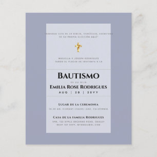 Invitaciones de Bautismo Español Católico Moderno Flyer