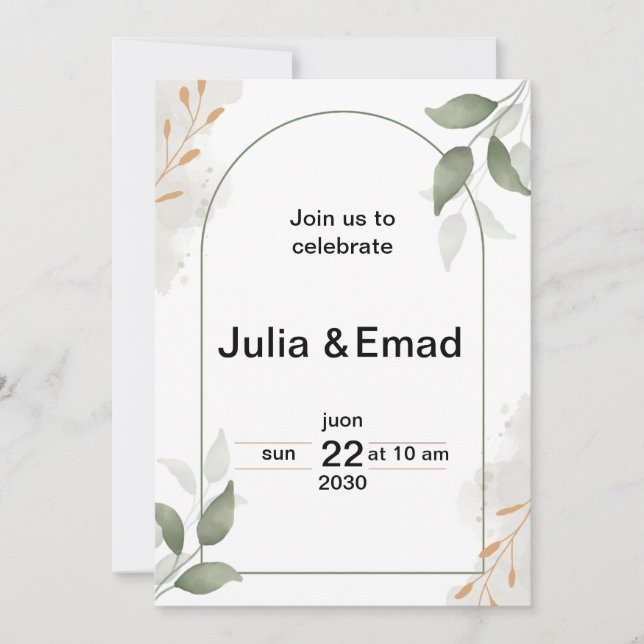 Invitation  (Front)